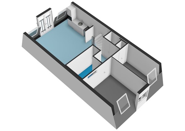 Floorplan - Vrolikstraat 262-4, 1092 TX Amsterdam